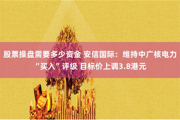 股票操盘需要多少资金 安信国际:维持中广核电力“买入”评级 目标价上调3.8港元